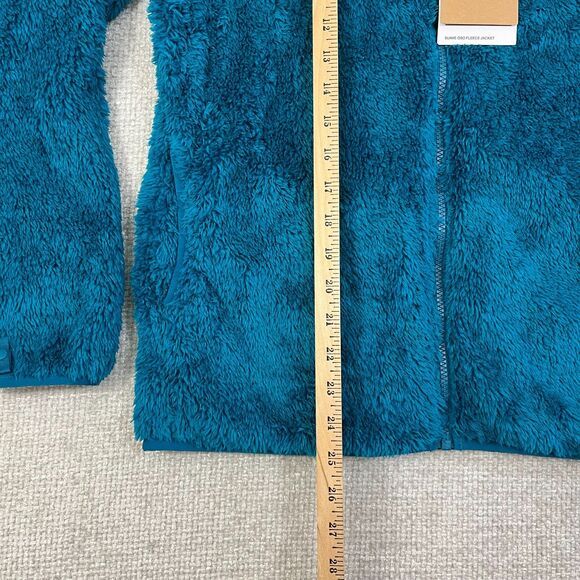 NEW The North Face Fleece Jacket Girls XL 18 Fuzzy Deep Lagoon Blue Soft - Picture 6 of 7